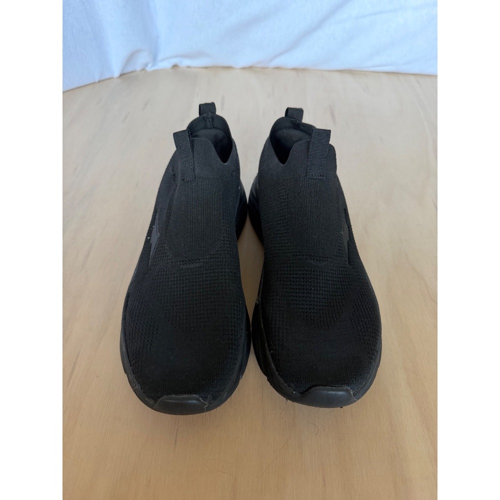 Avia Mens Slip On Knit Sneakers Triple Black Athletic Shoes WMAV22AC001 Size 10